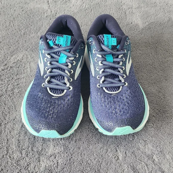 Brooks Women's Ghost 11 Running Shoes Navy/Mint/White Size 7.5 - Picture 5 of 6